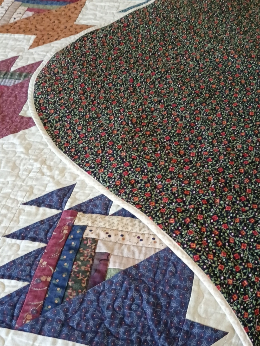 Designer Multi-Color Queen Quilt - Picture 5 of 5